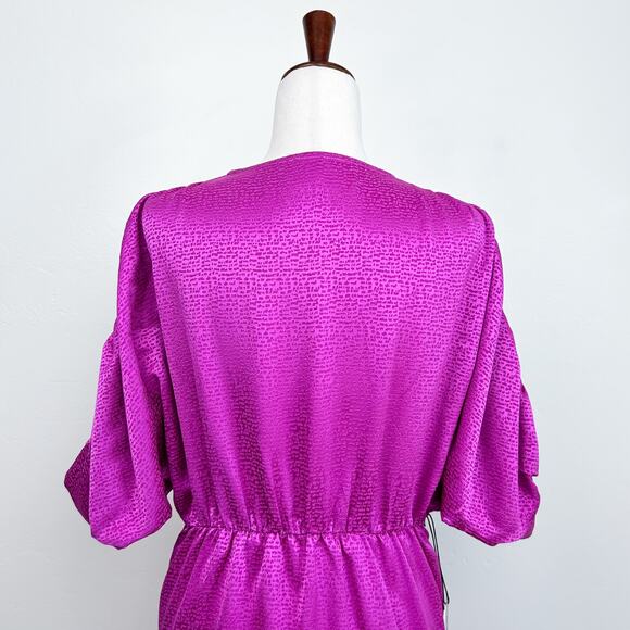 Callahan Knitwear Revolve Fuchsia Jacquard Sami Mini Dress NWT - Picture 9 of 12